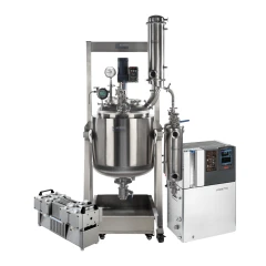 Ai 100L SST Reactor Decarboxylation Package, stainless reactor on frame with column, pump and temperature unit