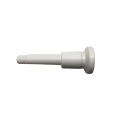 Ai PTFE Spray Ball Lance for Glass Reactors, white PTFE shaft with flanged end, white background