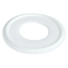 Ai 1.5" PTFE Tri-Clamp Centering Ring, flat white ring gasket, white background