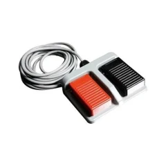 Ai Biosafety Cabinet Replacement Foot Switch, grey double pedal with red and black pads and grey cable