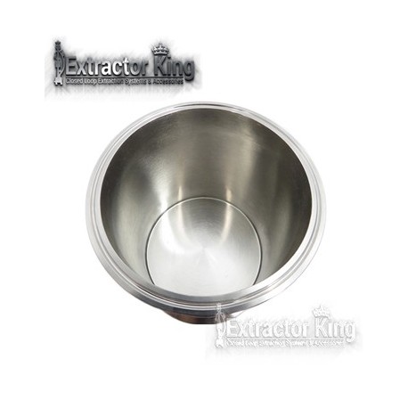 SS304 Tri-Clamp spool with welded bottom, 1-1/2" SS304 thickness and mirror polish finish.This is a genui
