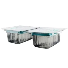 NEST Tecan Robotic Tips, Clear, Blister, two sealed blister trays holding racks of clear tips