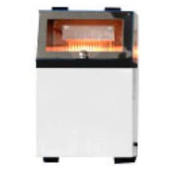 Ai RF500 500W 13.56MHz RF Generator, white cabinet with glowing window on top, blurry low-resolution photo