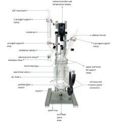 Ai 2L Single Jacketed Glass Reactor – view 4