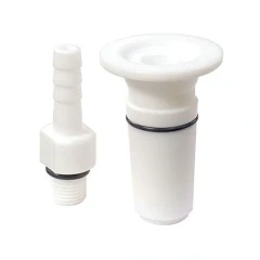 PTFE 24/40 to KF25 or 3/8" Barb Adapter – view 2