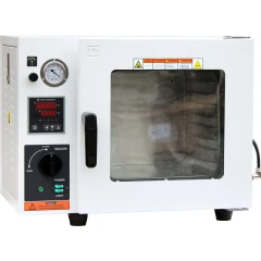 Ai ECO 0.9 Cu Ft 150°C Vacuum Oven, LED, white benchtop oven with window door, gauge, controller and vacuum knob