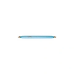 Ai Biosafety Cabinet Replacement UV Light, slim blue-tinted tube lamp with pin ends, white background