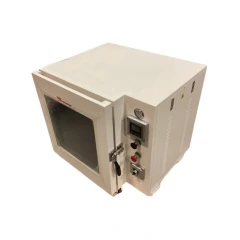 Ai 5 CF 250°C Explosion Proof Vacuum Oven ETL, white cabinet with window door, gauge and control panel