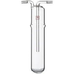 Ai 1-Piece Glass Trap for T Series Gen 1, clear glass tube with inner tube and two hose barb arms