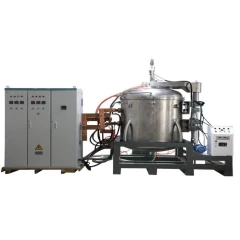 Graphitization Furnace, 50KW Argon, stainless chamber on a steel frame with power cabinets and control box