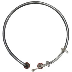 Ai 10L SolventVap 220V 2,450W Heating Element, circular metal tube element with two terminals and clamp
