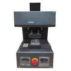 Ai HydroPress-0403 Pneumatic Heat Press, dark grey housing with press plates, two displays and red stop button