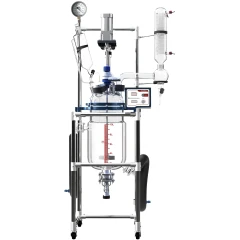 Ai 10L Single or Dual Jacketed Glass Reactor – view 2