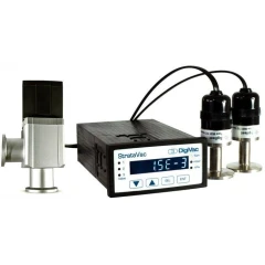 DigiVac StrataVac 2-Head Distillation Kit, controller with display, angle valve and two cabled gauges