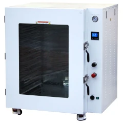 Ai 16 CF 250°C 316L Vacuum Oven, 26 Shelf 220V, white cabinet with large window door, gauge and controls