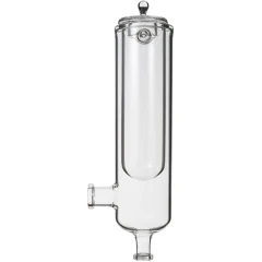 Ai 5L Rotovap Dry Ice Cold Trap Condenser, clear glass cylinder with inner well, lid and side port