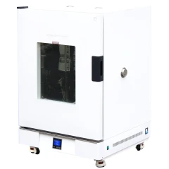 Ai 14.5 Cu Ft 250°C Forced Air Oven 220V, white cabinet on casters with window door and base controller