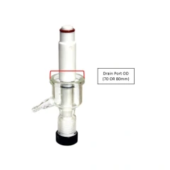Ai 3/8" Glass Drain Port with PTFE Valve – view 2