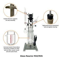 Ai 5L Single Jacketed Glass Reactor – view 2