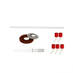 Ai SE05x SolventVap Service Kit, glass rod, red and grey seals, white tube and five red caps with elbows