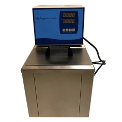 SK 100C Heated Circulator, 7L Water/Oil Bath, stainless tank with lid and blue control box with red displays