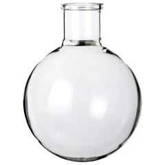 SK 50L Rotary Evaporator Evaporating Flask, large clear glass globe flask with short wide neck and rim