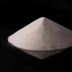 Alumicel alumina powder on a dark background