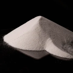 Alumicel alumina powder on a dark background – view 2
