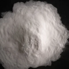 Silica 60A, heap of fine white powder on a dark background – view 4
