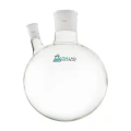 USA Made 2 Neck Round Bottom Flask - 55/50 Center - 24/40 Side - 2L , 5L & 6L
