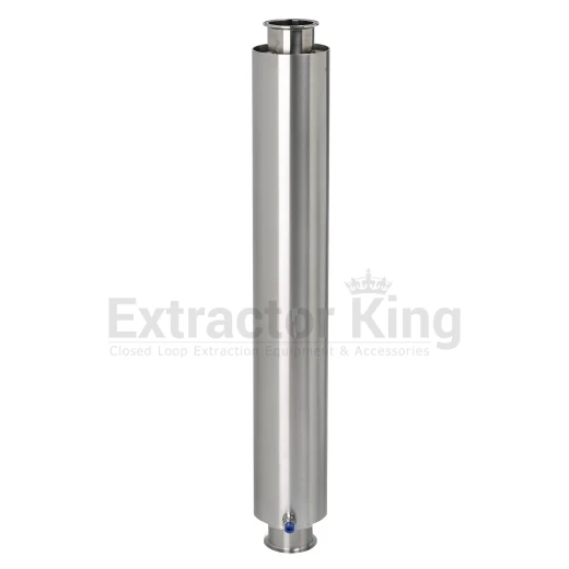 3" Tri-Clamp Dewaxer Column from 6" to 36" in length