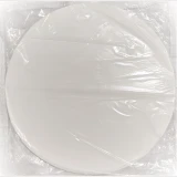 Science King Filter Paper 30 cm Medium Flow, 100 Pack, stack of round white filter papers in plastic wrap